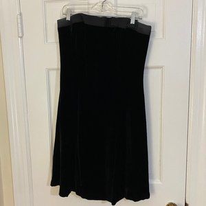 Talbots Velvet Strapless Dress